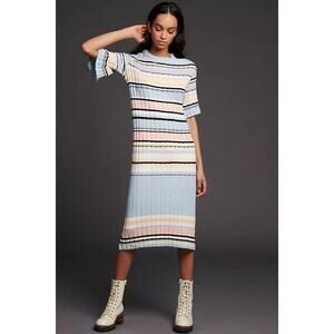 New Anthropologie MAEVE Roberta Maxi Sweater Dress $148 MEDIUM PETITE  MP (LP)